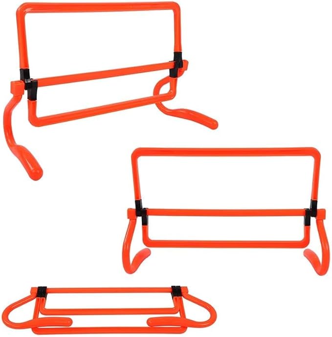 JEOZBM Speed Hurdles, 5Pcs Speed Training Hurdles for Athletes, Adaptable Training Equipment for Soccer Basketball Football