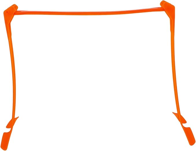 Adjustable Soccer Training Hurdles, Foldable Orange Plastic Speed Hurdles with 3-Level Height for Agility and Running Training Equipment