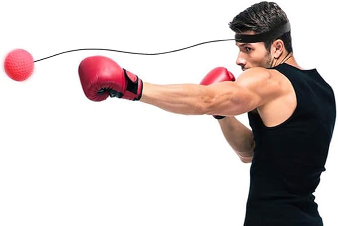 PUCHEN Box Bollen, Box Ball Game, Boxing Reflex Ball, Boxing Ball with Headband Punching Balls Equipment for, Reaction Speed,Agility, Punching Speed, Fight Skilland Hand Eye Coordination Training