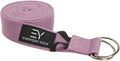 Everyday Yoga Strap with Metal D-Ring - Durable Stretching Strap for Yoga, Pilates, Flexibility & Physical Therapy (6ft, 8ft, 10ft)