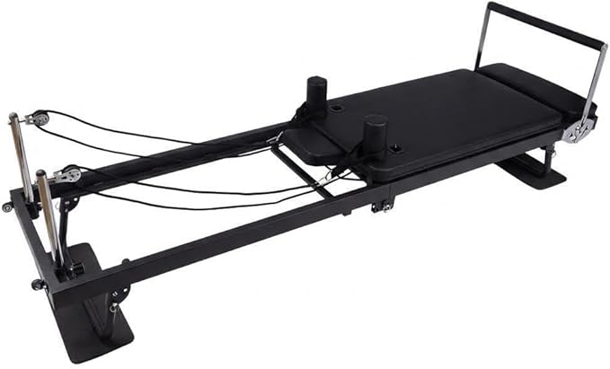 Foldable Pilates Reformer Machine for Home Use,Pilates Bed with Adjustable Springs, Compact Reformer for Studio Apartment & Gym, Ideal for Beginners to Advanced
