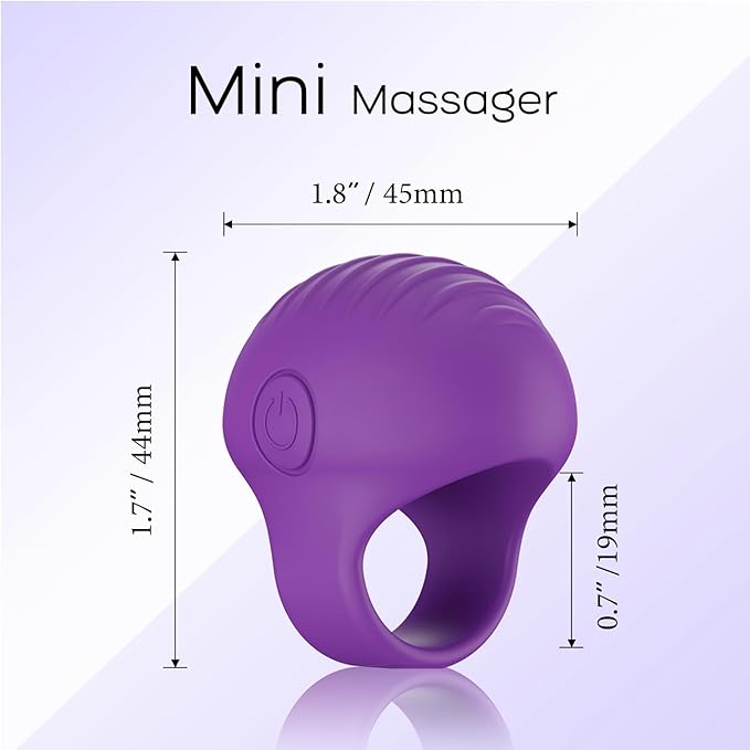 Portable Finger Massage Ball, Multifunctional Waterproof Rechargeable Mini Massage Tool (Violet)