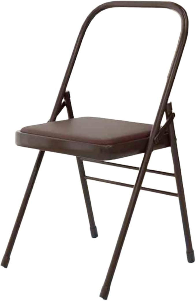 Yoga Chair,PU Seat Surface is Comfortable and Soft Double Beam Pilates Chair,for Home Office Dining Indoor Outdoor(Color3)