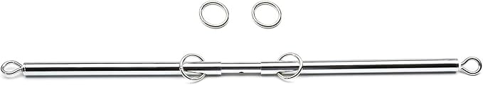 Sovyime Black Portable Exercise Spreader Bar, Restore Pilates Sports Aid Training Fitness Gear Pilates Aid Kit, Home Yoga Gym Kit (Silver)