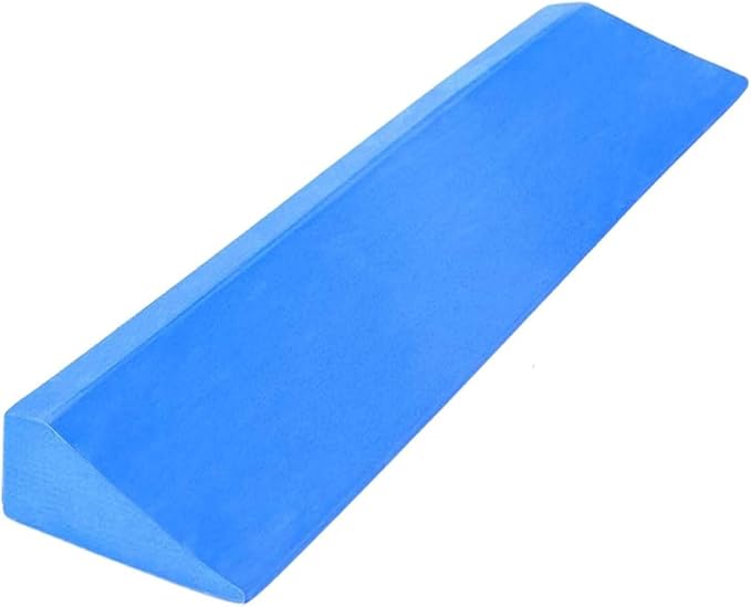 Yoga Squat Wedge Block,Pilates Yoga Wedge Stretch Accessories,Eva Support Inclined Squat Plate Balance Supportive Foam Wedge Block,for Exercise Wrist Strength Fitness Gym(Blue)