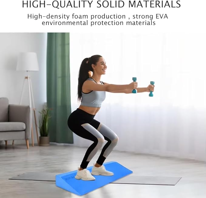 EVA Foam Stretch Slant Board Yoga Wedge Block Squat Wedge Block Home Gym Leg Workout Wedges Fitness Accessories Black