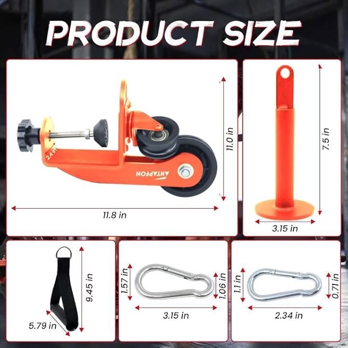 AHTAPFON Arm Wrestling Training Equipment, Arm Wrestling Training Table Pulley Cable System, Fitness Wrist & Forearm Strengtheners for Adults Professional and Biceps Training
