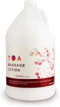 TOA Massage Lotion 1 Gallon Bottle; for Massage Therapy with Natural Ingredients to moisturize, Hydrate and Smooth Rough Skin for All Skin Types