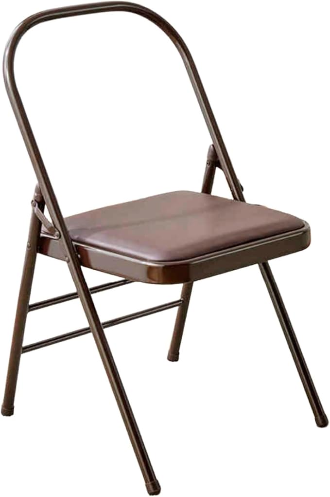 Yoga Chair,Thickened Steel Pipe Comfortable Breathable,Foldable Pilates Chair,for Indoor and Outdoor Yoga Studios(Color2)