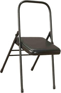 Yoga Chair,Gymnasium Auxiliary Equipment Home,Metal Pilates Assist,for Indoor and Outdoor Studio(Black)