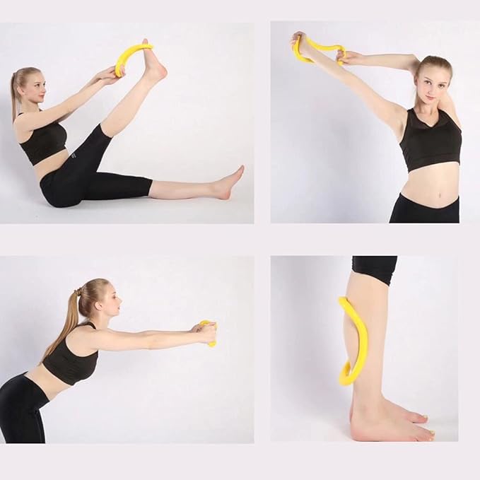 Yoga Ring for Leg Calves,Fitness Circle for Back Toning Thighs Abs and Legs,Training Ring for Yoga, Mobility, Pilates,Gymnastics Exercise Workout