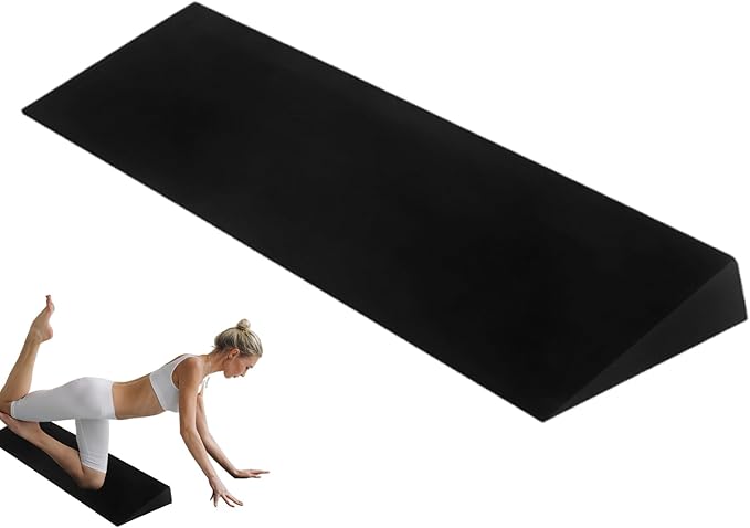Yoga Wedge - EVA Muscle Stretching | Squat Support Wedge For Yoga Fitness, Athletes Seniors Beginners, Studio Home Gym Dorm Living Room Use, Improves Flexibility, Enhances Balance And