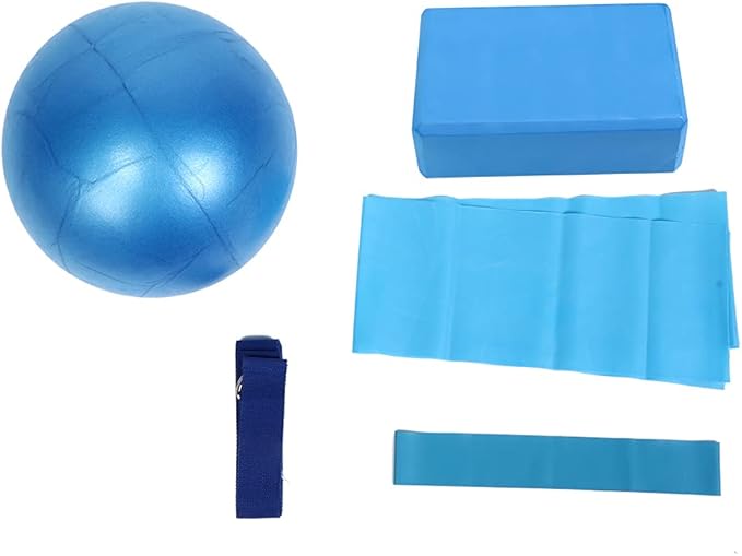 Yoga Beginners Kit Yoga Fitness Set Yoga Blocks Yoga Strap Belt Yoga Ball Towel Yoga Sets Yoga Accessories Kit for Beginners Yoga Starter for Home Workout Gym Women
