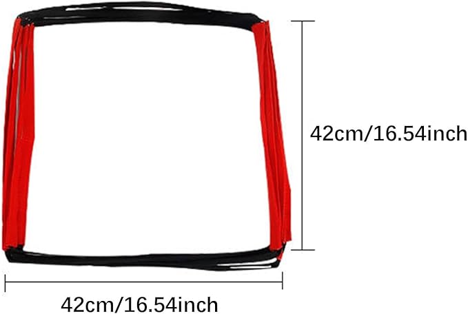 Colaxi Agility Ladder Football Footwork Ladder Workout Flexible Multipurpose Home Gym Folding Agility Training Equipment 42 Cmx42 cm