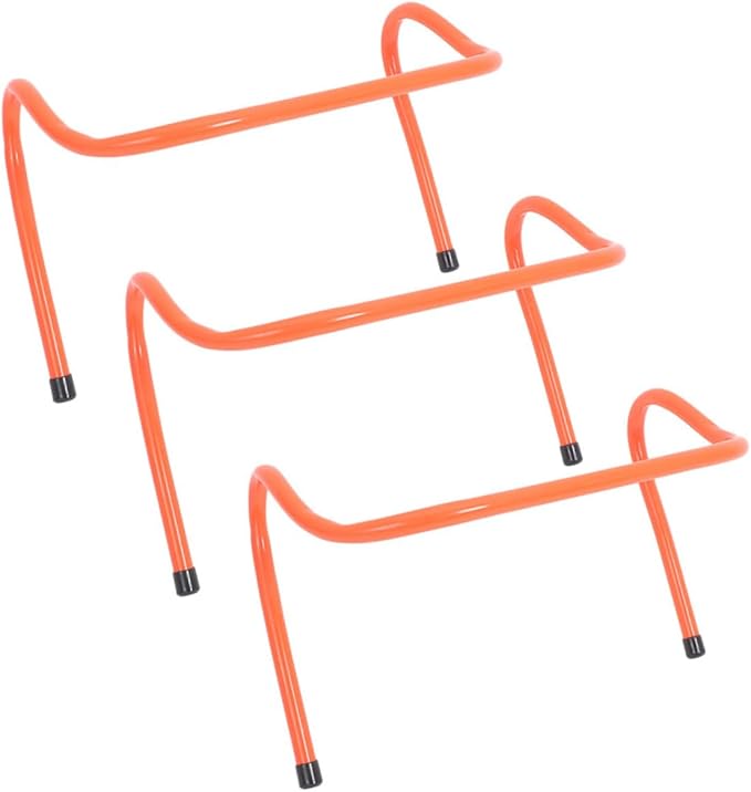 3pcs Agility Speed Hurdles for Boys and Girls Professional Track Training Hurdles Coordination Skills Plastic Design for Soccer Sports Drills
