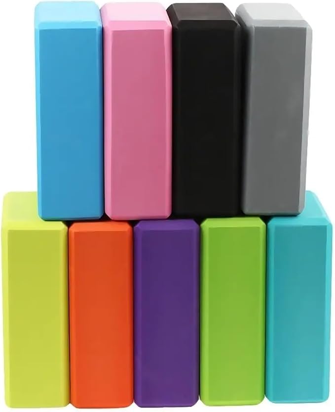 Yoga Wedge Block 2pcs Sports Stretching EVA Exercise Pilates Yoga Block Brick Gym Foam Fitness Equipment For Home Practice,Physical Therapy,Pilates.