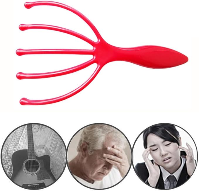 Head Massager - 2pcs, Hand held Scalp Massager, Deep Relaxation & Stress Suitable for Home, Office and Travel