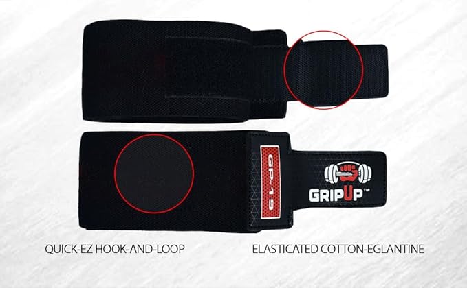 Fitness Elbow Wraps Weightlifting (Pair) 39” Adjustable Brace Joint Support Pain Relief Tendonitis Elbow Straps Weight Lifting Bench Press Gym Workouts Bands Men & Women