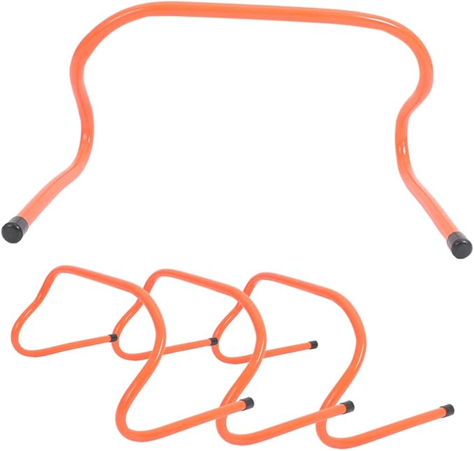 4pcs Agility Hurdles for Sports Training Plastic Speed Training Equipment for Boys and Girls and Athletes Improve Speed Flexibility and Coordination for Football Basketball Drills