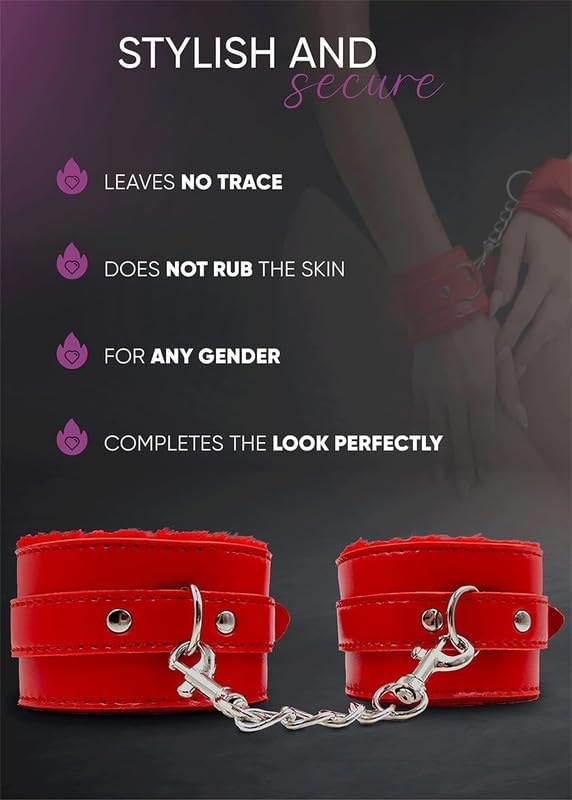 Red Leather Adjustable Bands - Reusable Exercise Support Tools, Comfortable for Pilates & Stretching