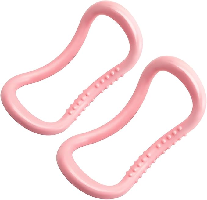 2Pcs Yoga Ring for Leg Calves, Pilates Circle Ring for Back Toning Thighs Abs and Legs, Fitness Rings for Yoga, Pilates, Gymnastics Exercise Workout