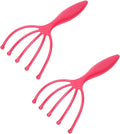 Agatige 2PCS Head Massager Claw, Plastic Handheld Scalp Massager Hair Growth Head Scratcher Stress Relief Deep Relaxation for Home SPA Office Travel Use (2PCS)