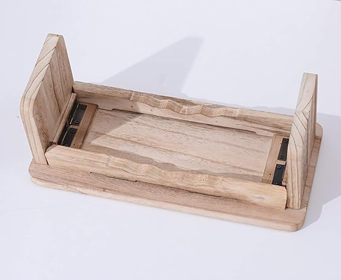 CKIDS Folding Meditation Bench - Paulownia Wood - Portable Kneeling Stool for Seiza Prayer and Yoga