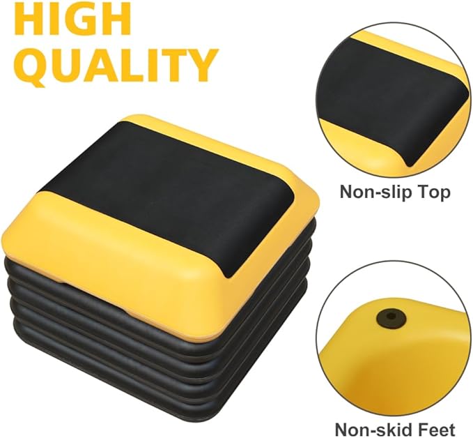 Adjustable Height Step Platform for Aerobics and Fitness Training with Non-Slip Surface
