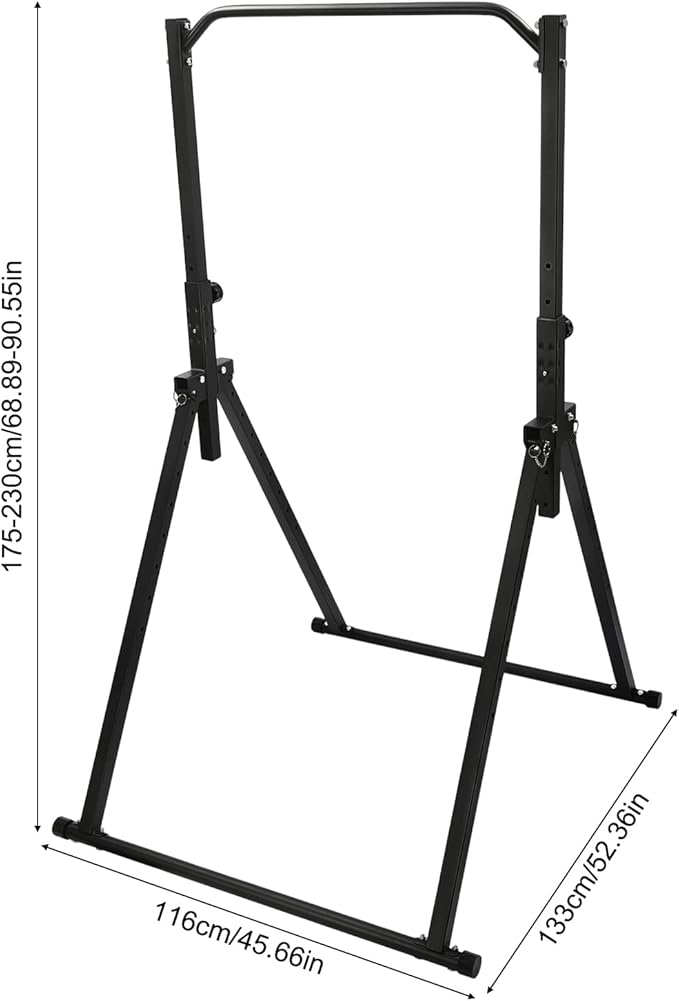 Triangular Pull Up Station,Pull Up Bar for Home Gym Strength Training Equipment with Practical Pins & Anti-slip Knobs,Adjustable Height Home Pull Up Bar for Living Rooms,Bedrooms,Gyms,Sports Centers,Schools,Company Rest Areas
