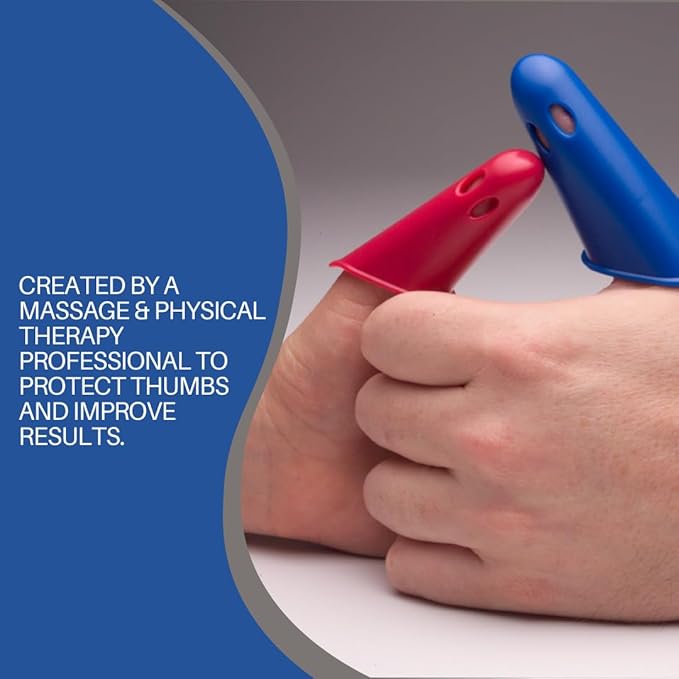 Thumbsavers Massage Tool for Deep Tissue and Trigger Point Massage – Thumb and Joint Support for Massage Therapists, Chiropractors and Physical Therapists – Hand Protection Aid (Medium (Classic))
