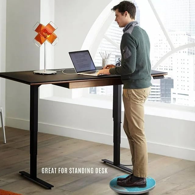 Yes4All Upgraded Wobble Balance Board, 16.34" TPE Non-slip, Stability Board for Home Gym, Standing Desk