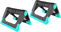 GALPADA Push-up Bars and Stands Indoor Fitness Apparatus Blue Pair Non-slip Push-up Rack for Home Exercise Strength Training Equipment