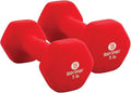 Body Sport Neoprene Dumbbell Weight - Latex-Free, Strength Training Equipment for Home Fitness & Gym Workouts