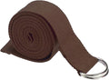 Cotton Exercise Yoga stretch Strap - Sturdy Flexibility Tensile Belt Adjustable Metal D-Ring Buckle, Hold Poses for Daily Stretching, Pilates, General Fitness, and Physical Therapy