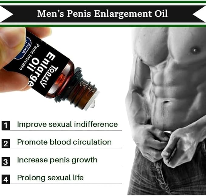 Lazy Tree Men Enhancement Grow Oil, Big Size Male Re-Vitalize Oil PenI Health for Skin Hydration & Sensitivity Support Restore Corpus Cavernosum for Men’s Health Moisturize Skin Improves Sensation