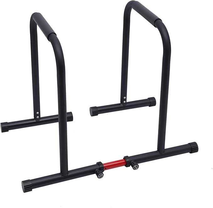 440lbs Adjustable Dip Bar, Heavy Duty Calisthenics Dip Station with Adjustable Parallel Dip Bars, Home Dip Stand Body Press Bar Parallel Bars Dip Equipment for Calisthenics, Strength Training