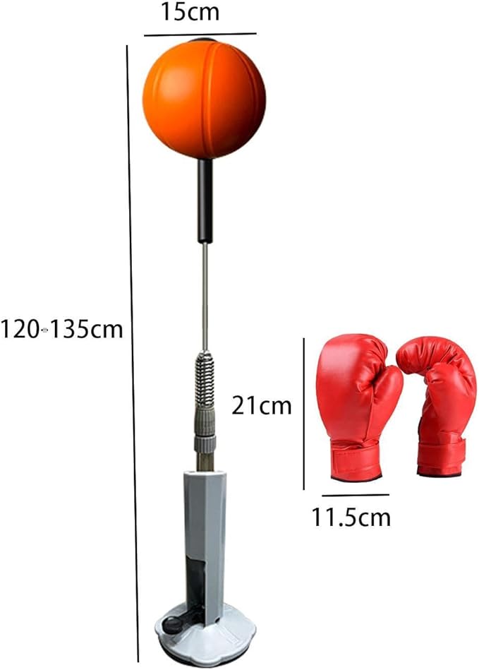 Boxing Reaction Ball Boxing Speed Bag Boxing Gear Height Adjustable Freestanding Punching Ball Boxing Bag for MMA Exercise, for Kids