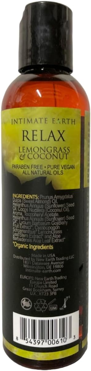 Intimate Earth Relax Massage Oil 4oz