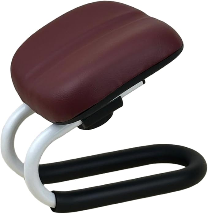 Meditation Bench Kneeling Stool Gift Adjustable Height Prayer Seiza Chair for Travel Floor Seating Practice Mindfulness Yoga, Deep Red