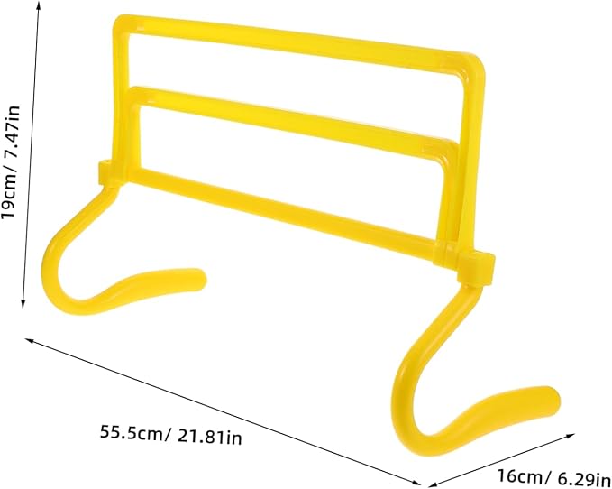 Yardwe Speed Training Agility Hurdles Adjustable Detachable Jumping Equipment for Athletes and Durable Soccer Basketball Football Training Tool with Variable Heights