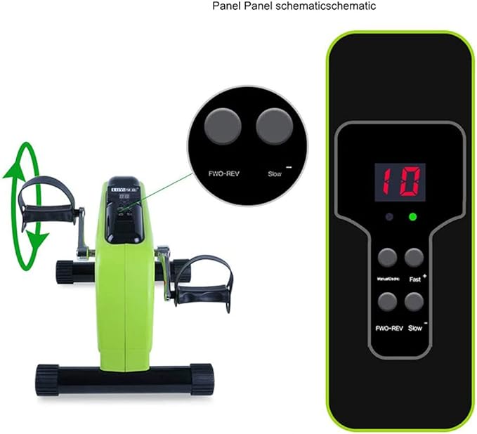 Electric Pedal Exerciser Medical, for Leg Arm and Knee Recovery Exercise Exercise Bike and Pedal Exerciser for Disabled and Elderly