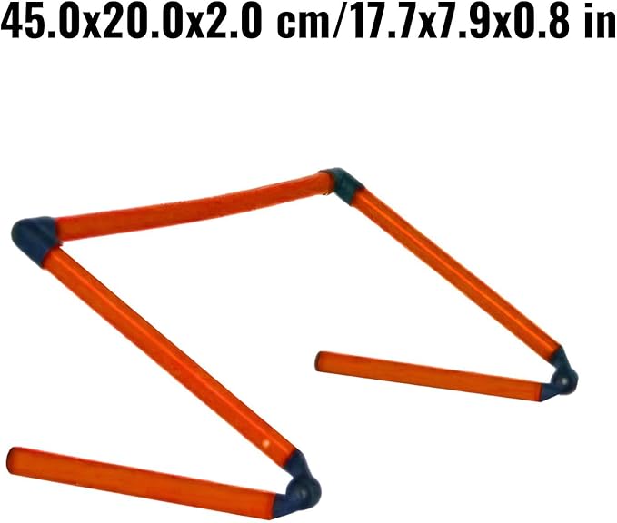 Foldable Speed Agility Hurdles for Football Training Adjustable Compact Portable Training Hurdle for Sports Fitness