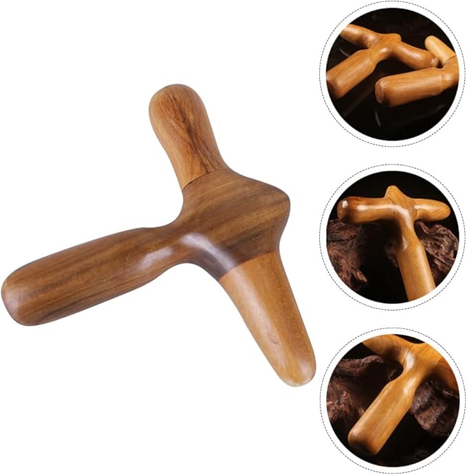 Lurrose Hand Tools Thai Massage Tools Wooden Stick Massager Point Tool Chinese Health Baoding Fitness Balls Health Exercise Stress Balls for Men Women Manual Massage Balls
