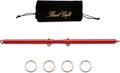 Red Portable Restore Spreader Bar, Exercise Guide Pilates Sports Aid Training Fitness Gear, Home Yoga Gym Kit with Fur Flocking Storage Bag