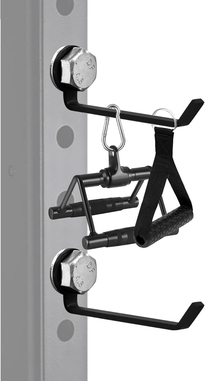 Squat Rack Barbell Holder, 4pcs Hook Attachments - Power Rack Storage Accessories, Resistance Band Holder