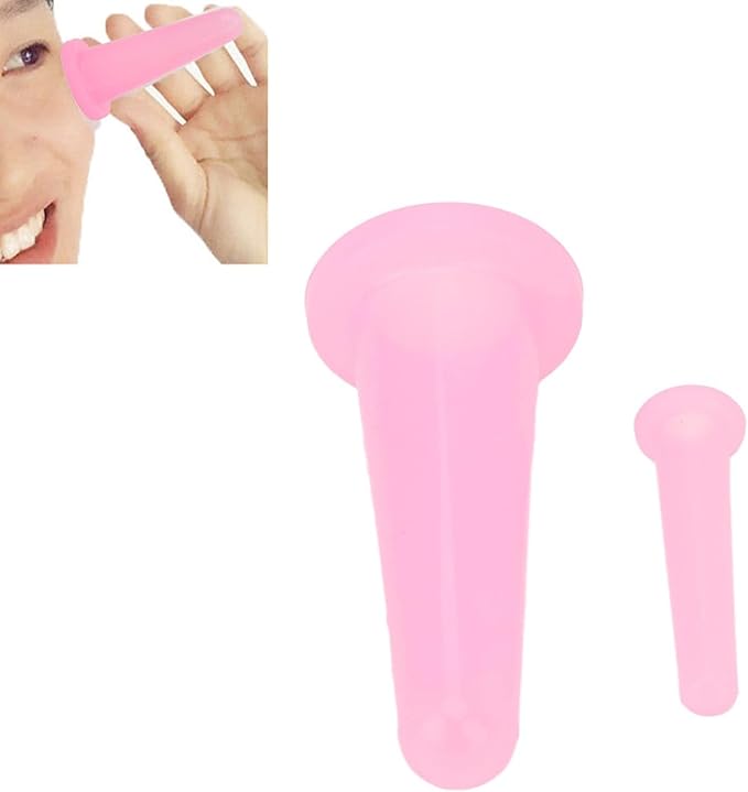 4Pcs Silicone Facial Cupping Therapy Set Mini Facial Cups Manual Body Face Massage Tool Don't Worry About Burns Health Care Products (2)
