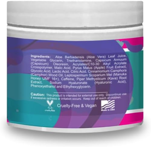 Waist Gel - 100% Natural Vegan and Cruelty-Free Formula, Burns Stomach Body Fat, Belly and Butt (4 oz)