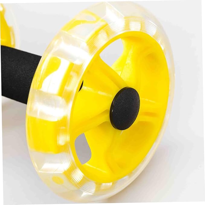 BESPORTBLE Ab Wheel Ab Roller Belly Tummy Posture Single Abdominal Exercise Abdomen Exercise Equipment Muscles Abdominal Wheel Workout Strength Fitness Roller Exercise Roller Wheel Yellow