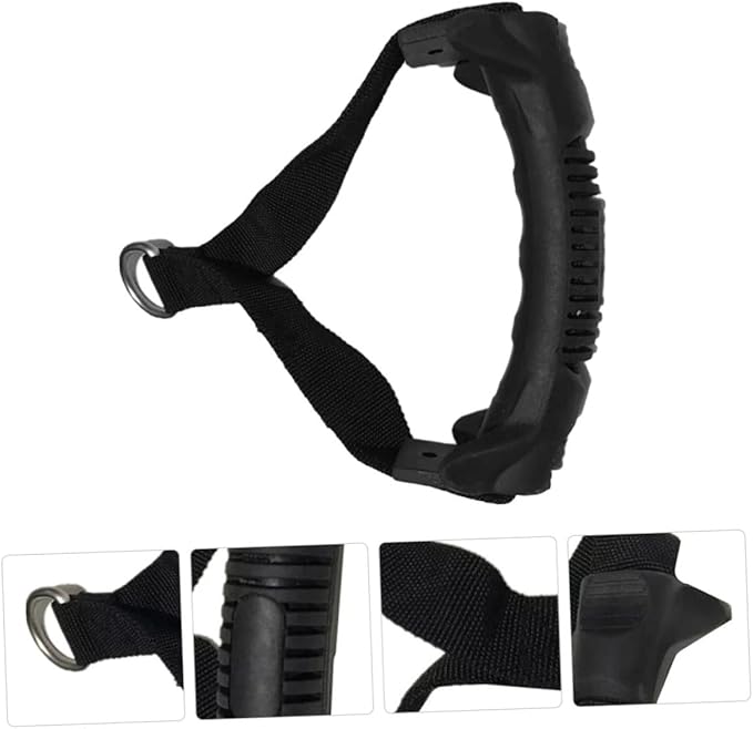 BESPORTBLE 2pcs Home Equipment Fitness Grip Handle Heavy Duty Exercise Resistance Bands Attachment for Strength Training Non-Slip Ergonomic Design Portable Gym Handles for Home Workouts