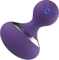 Cordless Electric Massage Ball with 10 Powerful Vibrations, Rechargeable Handheld Massager (Purple)